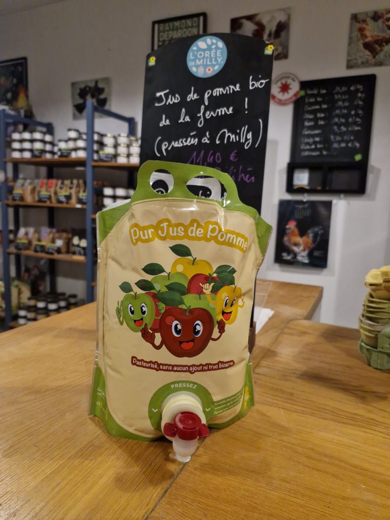Lire la suite à propos de l’article Jus de pomme Orée de Milly